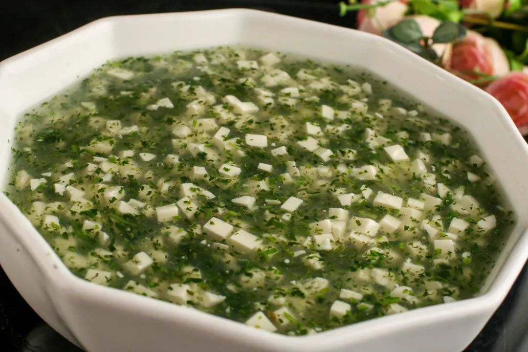 荠菜豆腐羹丨周末美食