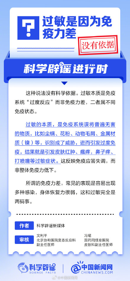 过敏是因为免疫力差？
