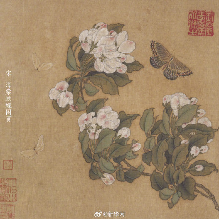 故宫海棠如同从国画中走出