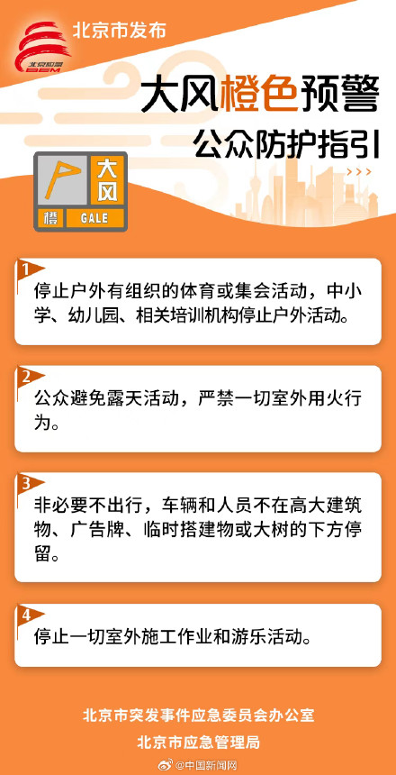 提醒北京市民减少或停止户外活动