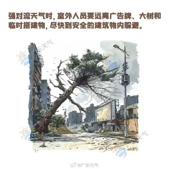 大到暴雨！强对流！广州将有8级大风+降温，时间是→