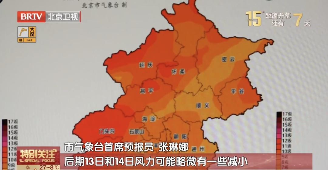 今天这个时段，北京风力最大！多家景区临时闭园，别跑空——