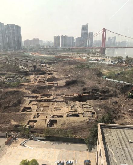 武昌江滩发现清代湖广总督府与江夏县衙遗址