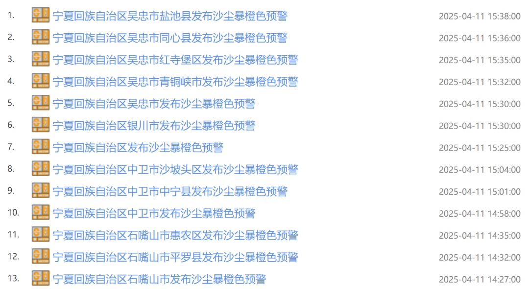 强沙尘暴来了！宁夏最高阵风已达13级，多景区紧急闭园→