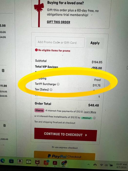 购物小票出现“关税附加费”？美国网友在线对账
