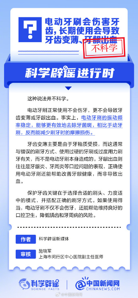 长期用电动牙刷会导致牙齿变薄、牙龈出血? 长期用电动牙刷会导致牙齿变薄、牙龈出血?