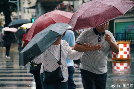 直击广州大风现场，今天你出门了吗？