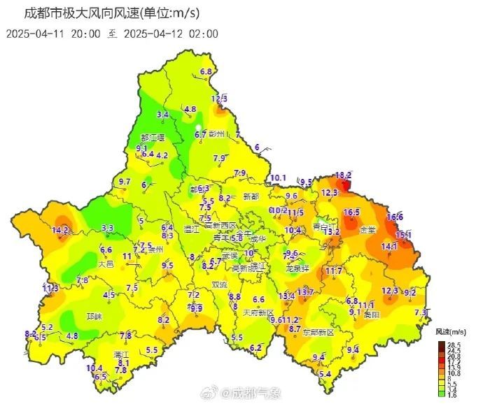 大风到成都了！明起升温，最高31℃