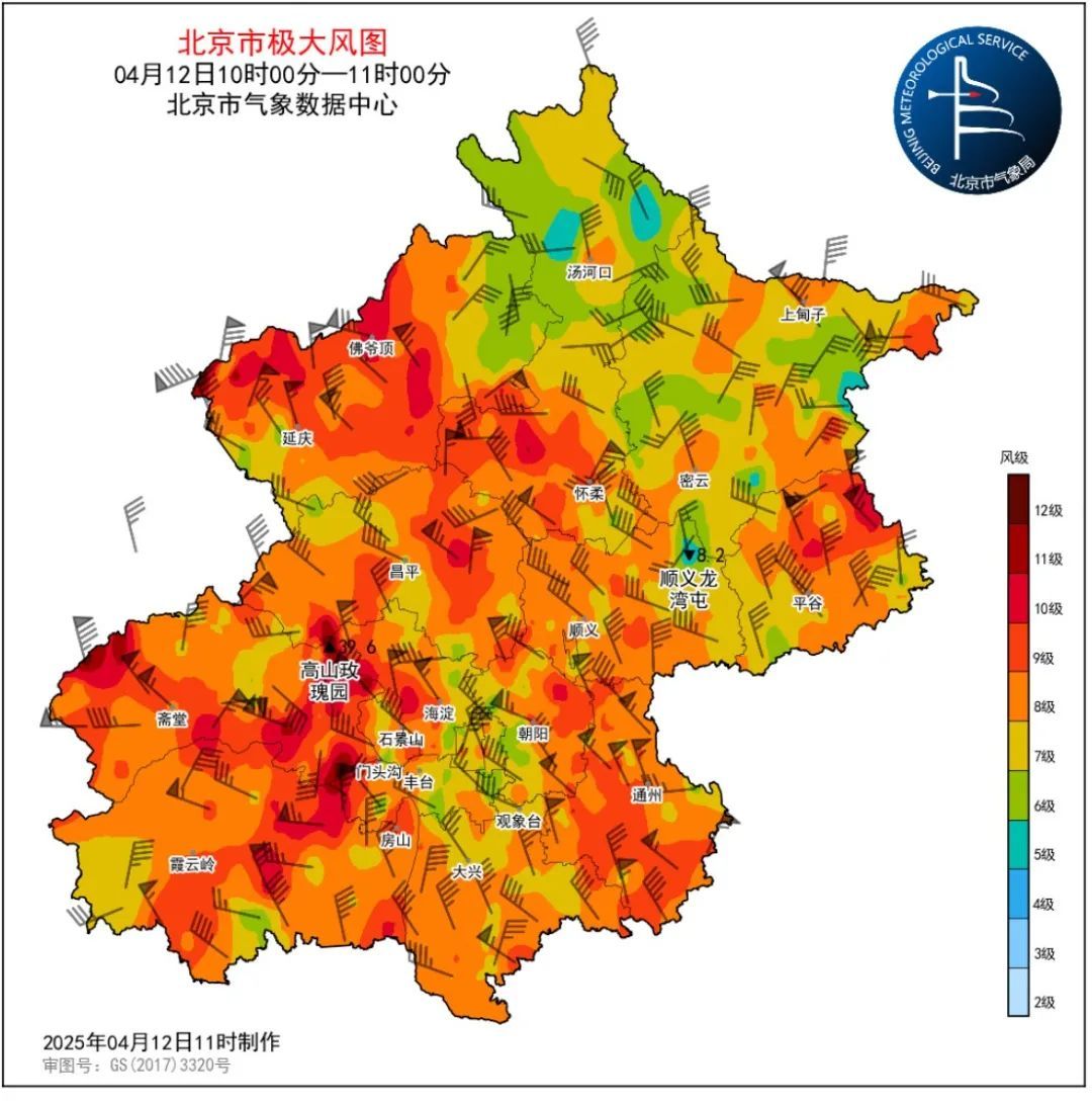 大风呼啸！树枝狂舞！北京进入北风最强时段，请加强防范