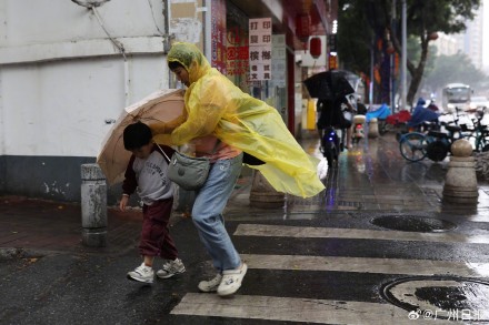 直击广州大风现场，今天你出门了吗？