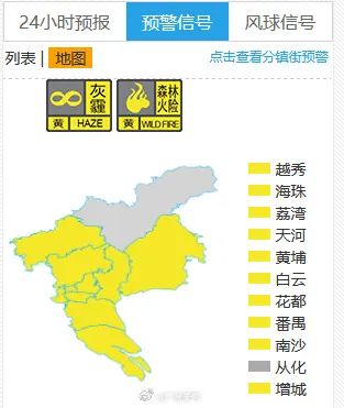 广州已达严重污染，越秀、海珠等10区灰霾黄色预警生效，本轮污染将持续到......