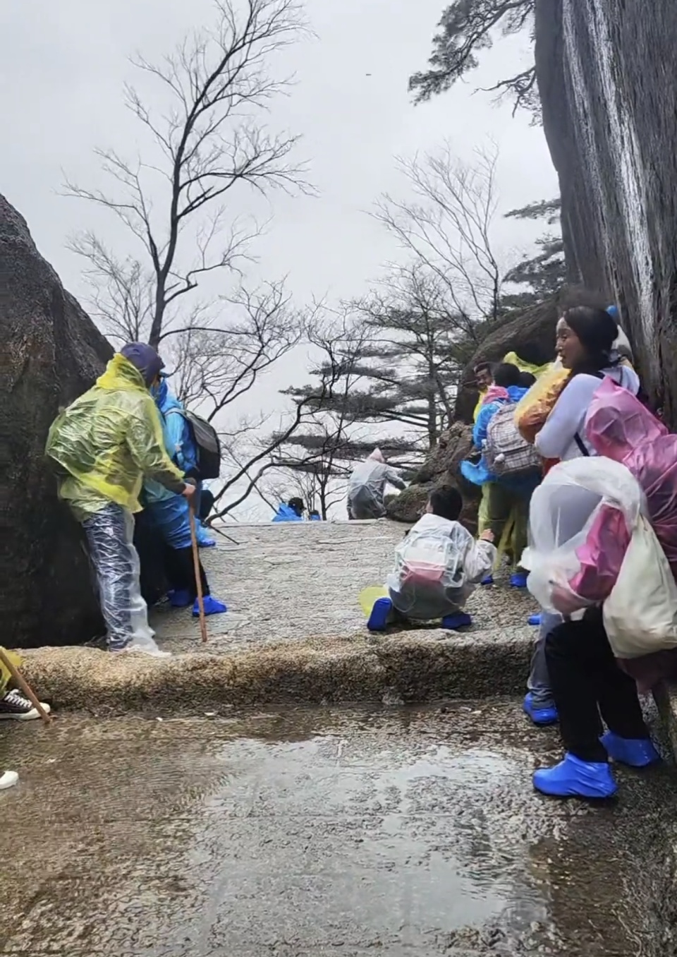 “人差点吹没了!”黄山景区风雨雪齐聚,游客风口互相搀扶,景区:短信提醒了建议改期 “人差点吹没了!”黄山景区风雨雪齐聚,游客风口互相搀扶,景区:短信提醒了建议改期