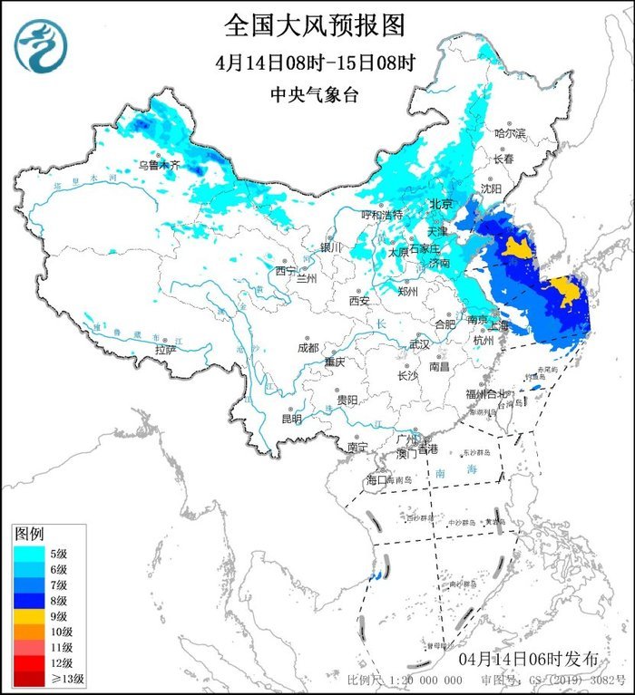 大风黄色预警继续：河北、北京等地局地阵风10级以上