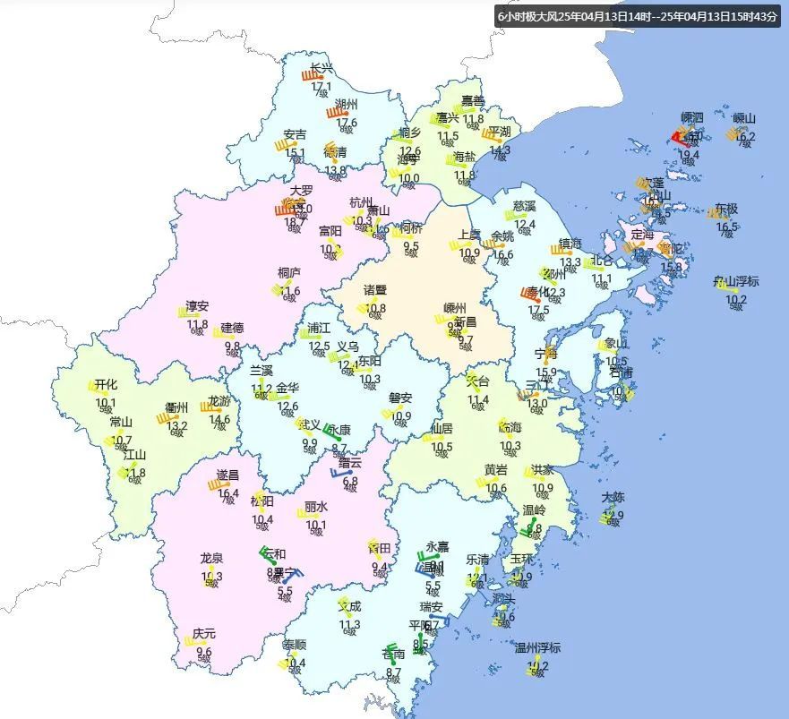 直冲33℃！浙江晴到多云，局部9级阵风！雨水又在路上了，还有弱冷空气...