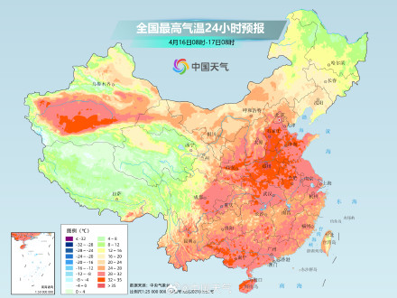我国多地气温继续上升 郑州石家庄冲击35℃高温线