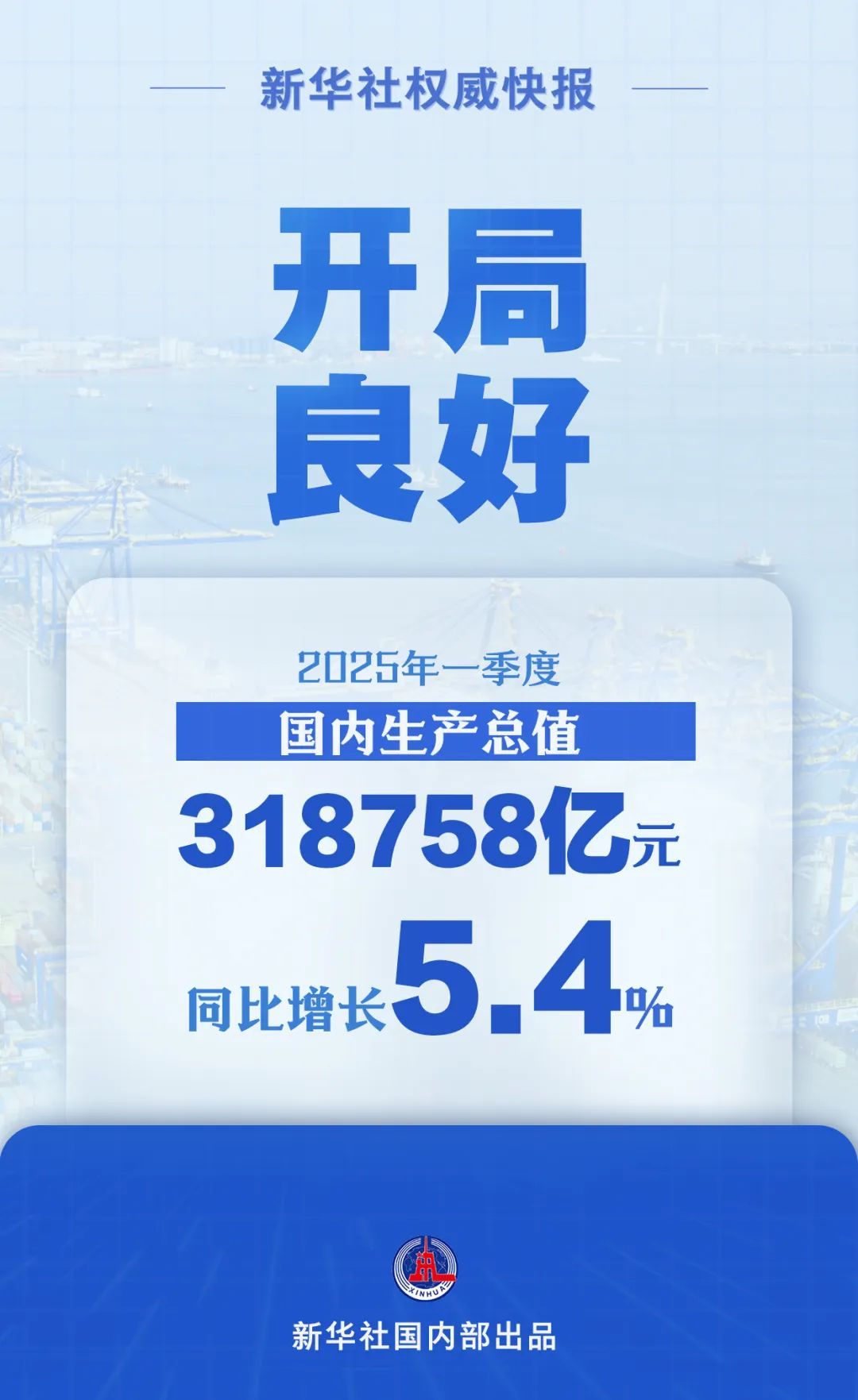 同比增长5.4% 一季度中国经济开局良好