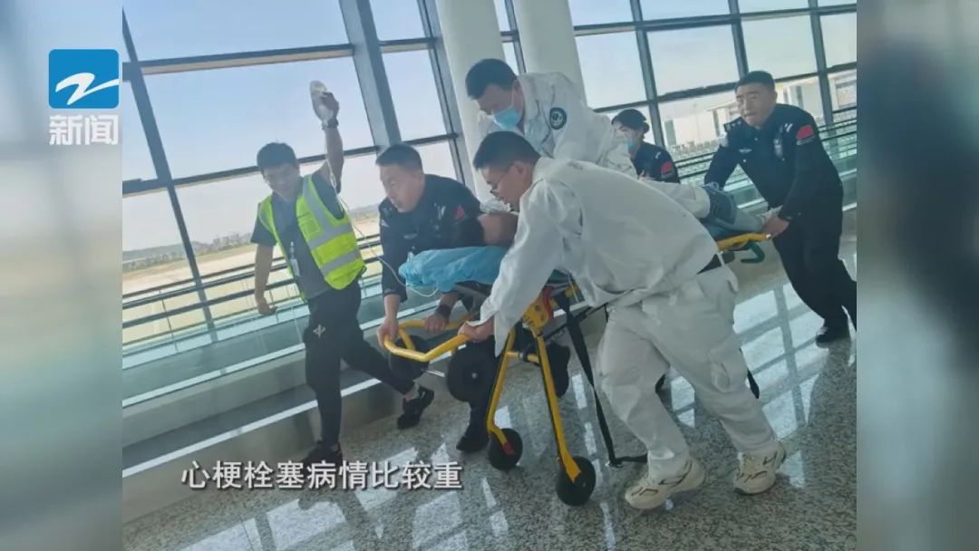 2分钟跑赢死神！杭州机场上演生死救援