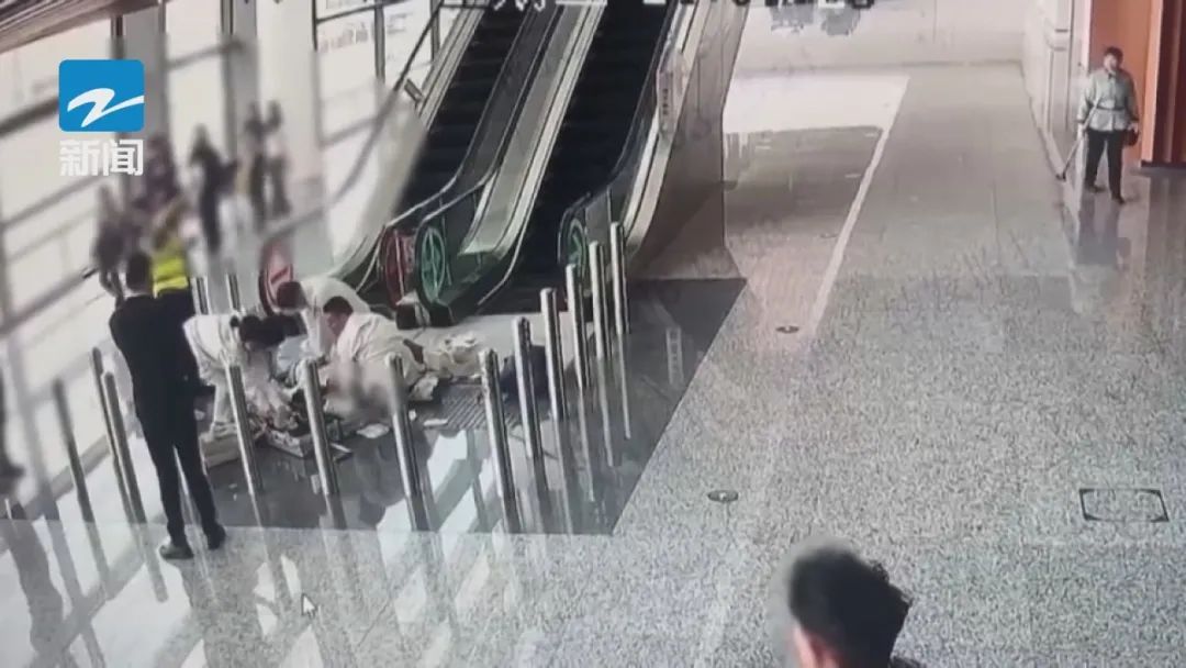 2分钟跑赢死神！杭州机场上演生死救援