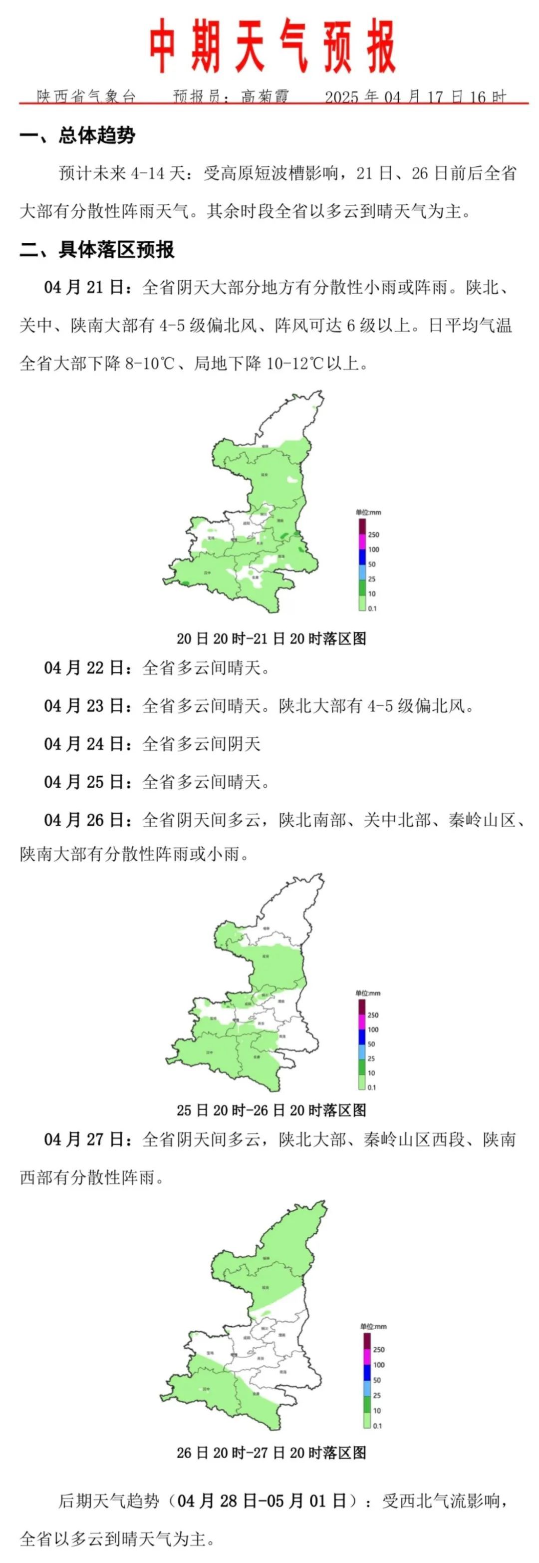 陕西未来多日天气有变！启动应急响应→