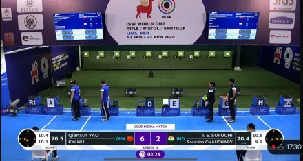 射击世界杯秘鲁站 中国队获气手枪混团二、三名 射击世界杯秘鲁站 中国队获气手枪混团二、三名