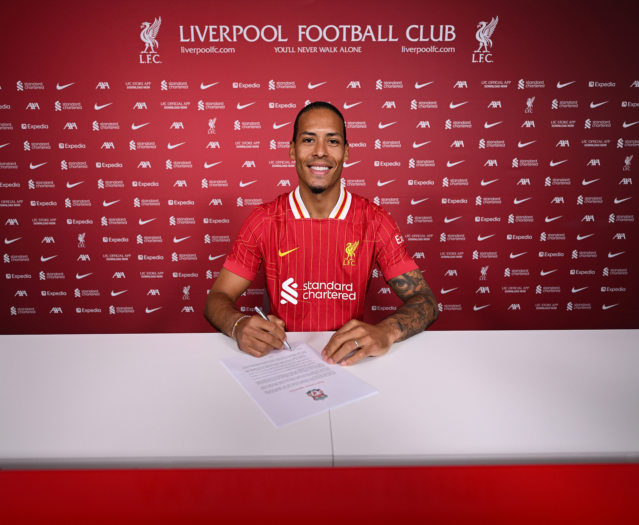 范戴克与利物浦完成续约 新合同至2027年