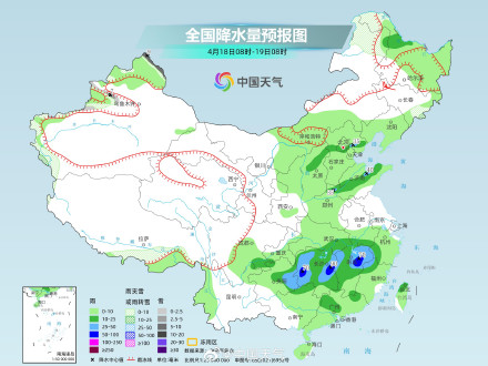 南方降雨频繁 江南等地部分地区有暴雨并伴强对流