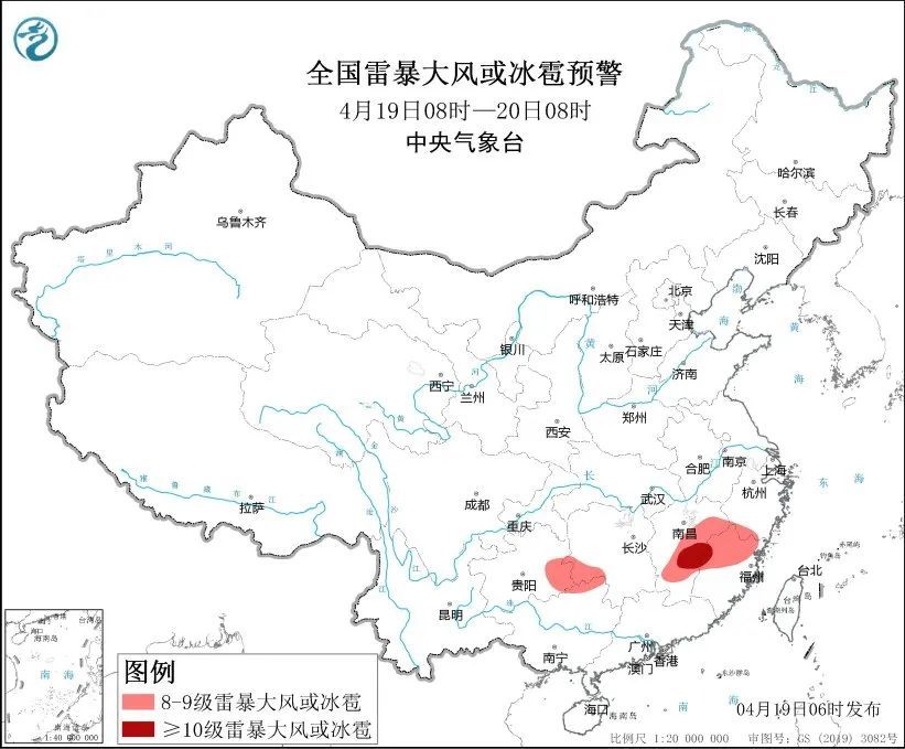 江南地区注意强对流天气 明起新一轮冷空气又又又来了