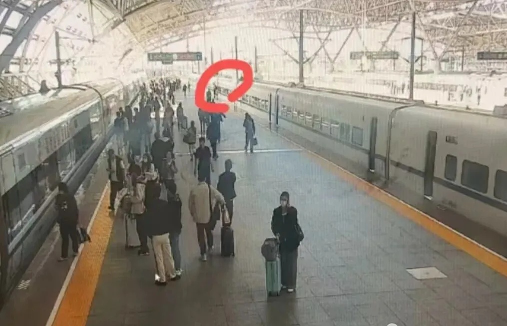 胆子太大！女子伸腿拦高铁，僵持近1分钟！官方通报→