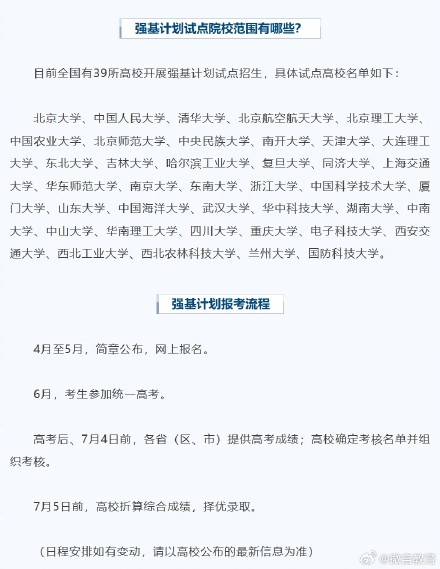 2025强基计划招生马上来了!常见问题一起看 2025强基计划招生马上来了!常见问题一起看