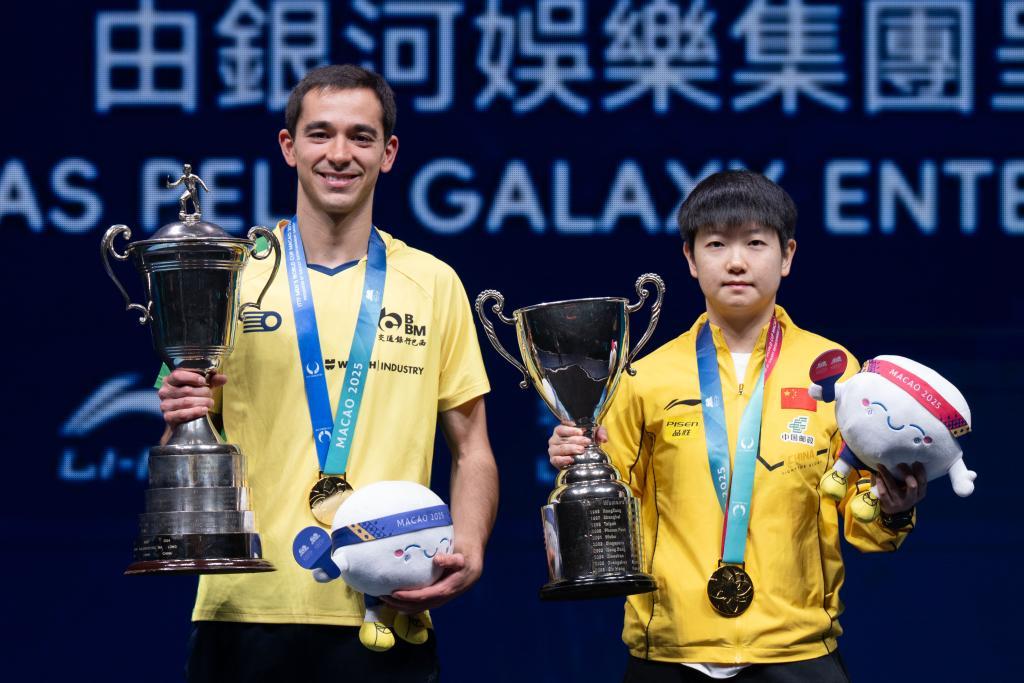 澳门乒乓球世界杯：孙颖莎成功卫冕 国乒男单丢冠