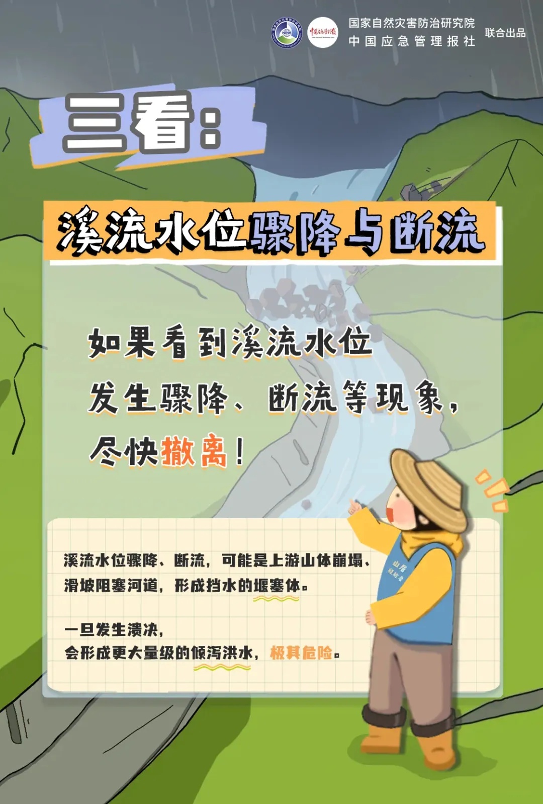 有山洪灾害发生风险的区域,这些地方要远离 有山洪灾害发生风险的区域,这些地方要远离