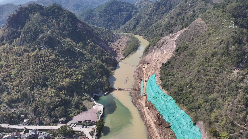 浙江镜岭水库工程大坝枢纽区完成首爆 浙江镜岭水库工程大坝枢纽区完成首爆