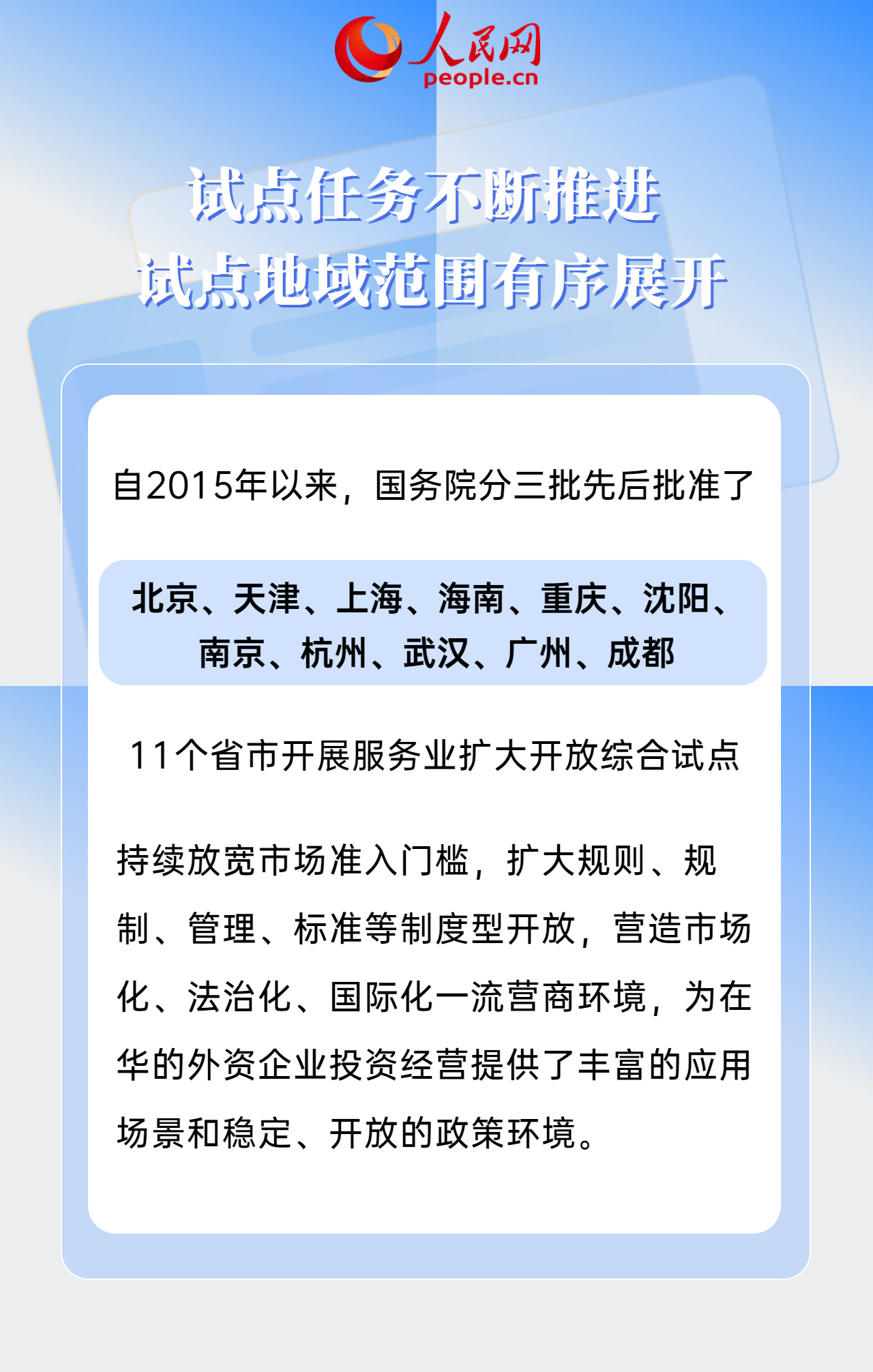涉电信、医疗等多领域 服务业扩大开放综合试点“提速”