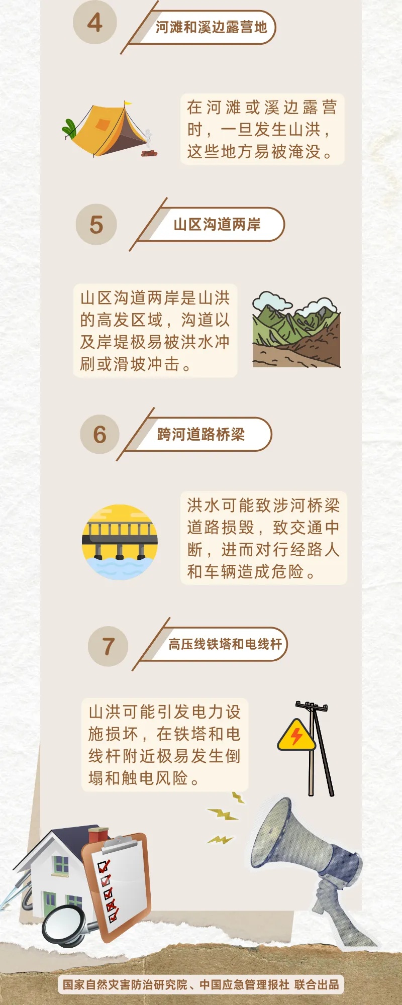 有山洪灾害发生风险的区域,这些地方要远离 有山洪灾害发生风险的区域,这些地方要远离