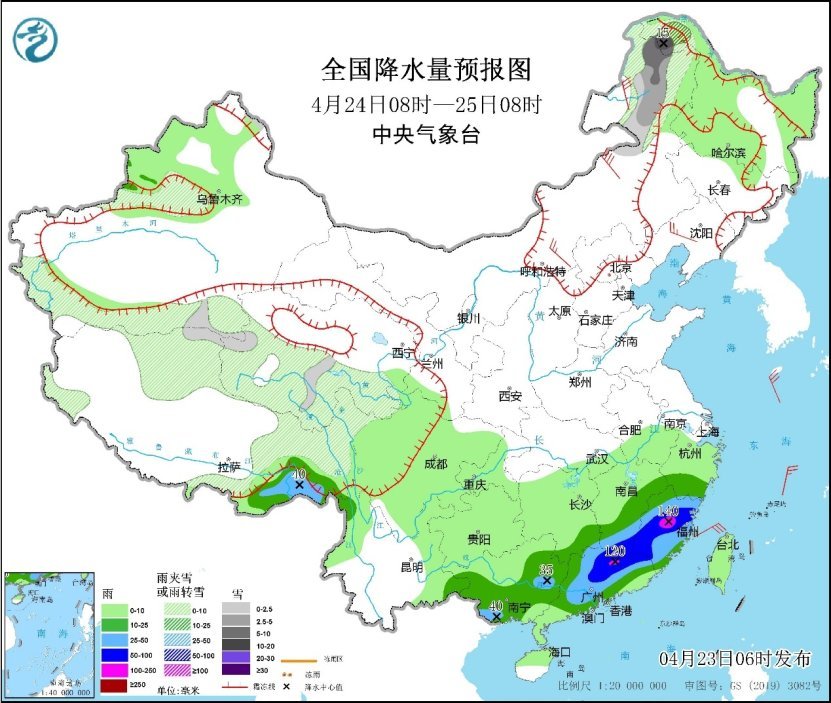 未来三天江南华南仍多降雨 今明两天北方部分地区有大风沙尘