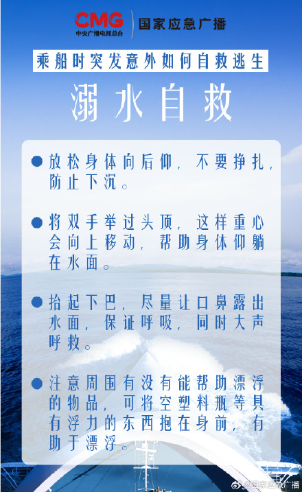 船只千万条 安全第一条 逃生不规范 亲人两行泪!这份自救逃生指南速速收好 船只千万条 安全第一条 逃生不规范 亲人两行泪!这份自救逃生指南速速收好
