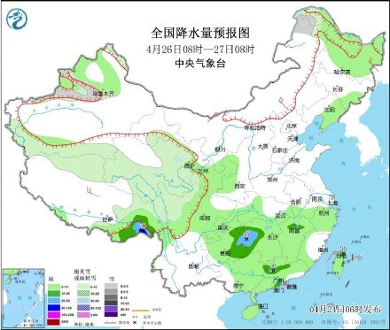 江南南部华南等地有强降雨 江南南部华南等地有强降雨