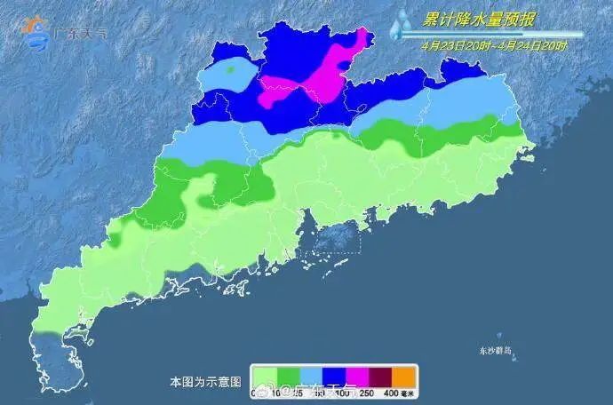 今明两天广东大部有强降水，携大风、冰雹齐至
