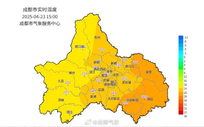 暴雨蓝色预警继续！成都气温还要降