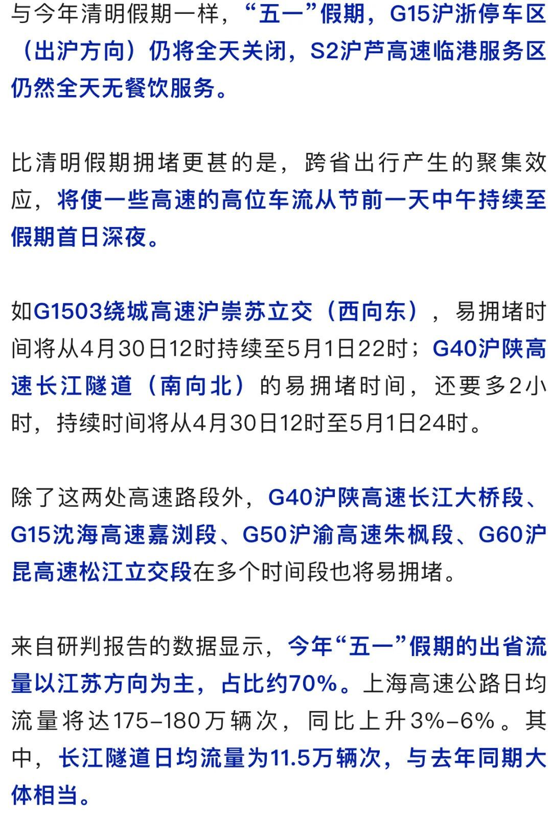 连续30℃+！上海人“五一”喜提夏日体验券！重要上班提醒+大聪明避堵攻略