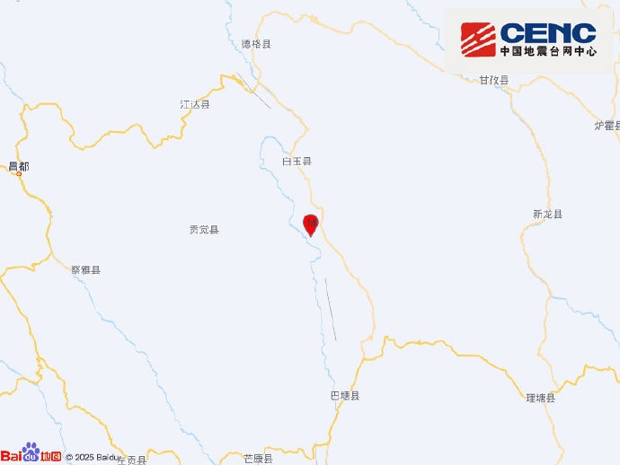 四川一地发生4.9级地震