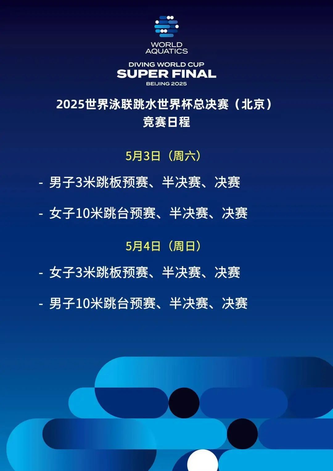 全红婵陈芋汐领衔！2025跳水世界杯总决赛名单出炉，中国“梦之队”全主力参赛