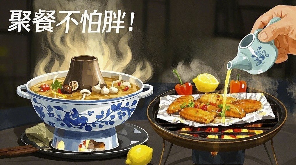 聚餐不怕胖！火锅烧烤的健康打开方式，照着吃还能瘦?