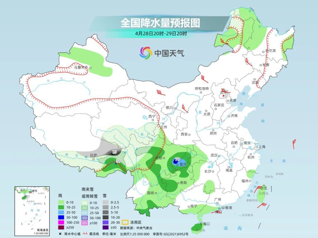 未来10天我国大部地区气温波动起伏,这些地方降雨最突出 未来10天我国大部地区气温波动起伏,这些地方降雨最突出