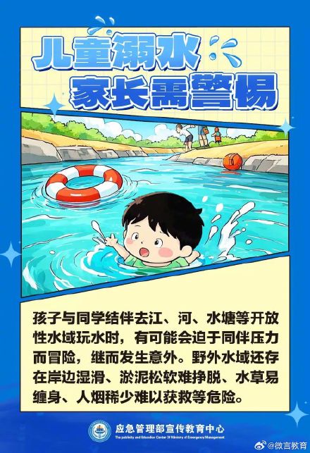 五一假期将至，警惕儿童溺水，安全“不放假”