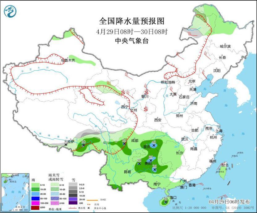 北方大风沙尘天气频繁 南方地区多雨