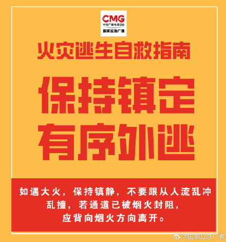 这份火灾逃生自救指南务必收好