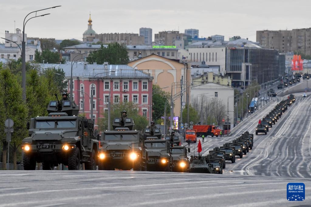 莫斯科举行卫国战争胜利日阅兵式彩排 莫斯科举行卫国战争胜利日阅兵式彩排