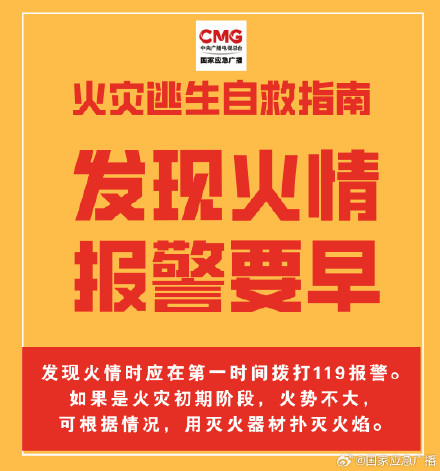 这份火灾逃生自救指南务必收好