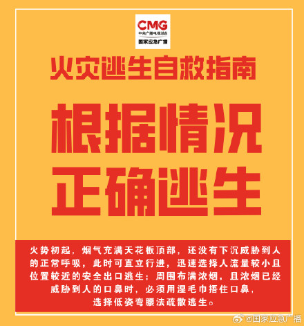 这份火灾逃生自救指南务必收好